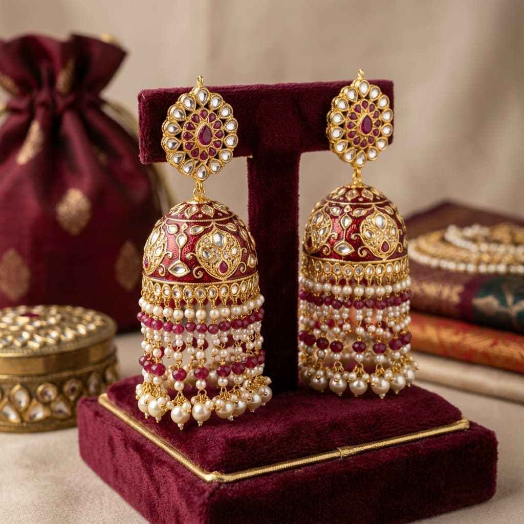 Rani Haar Bridal Jhumka